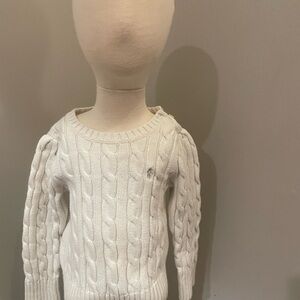 Ralph Lauren Cable Knit Sweater - White